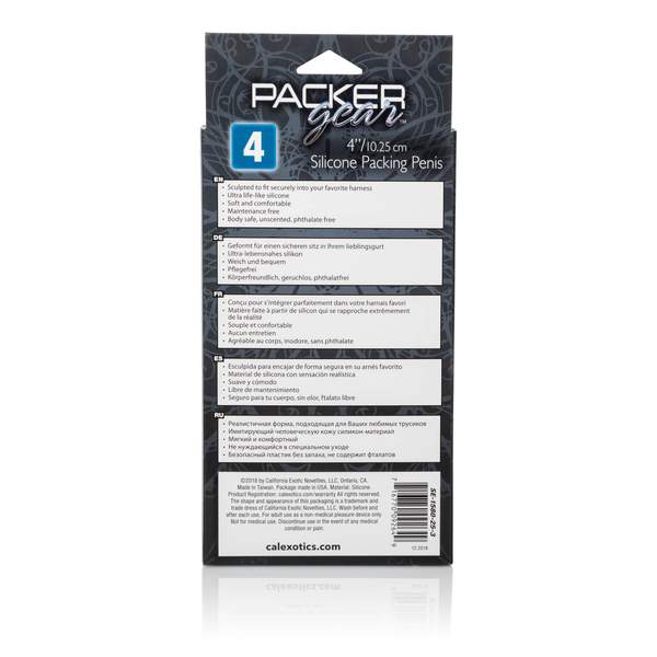 Back of Packer Gear Packaging
