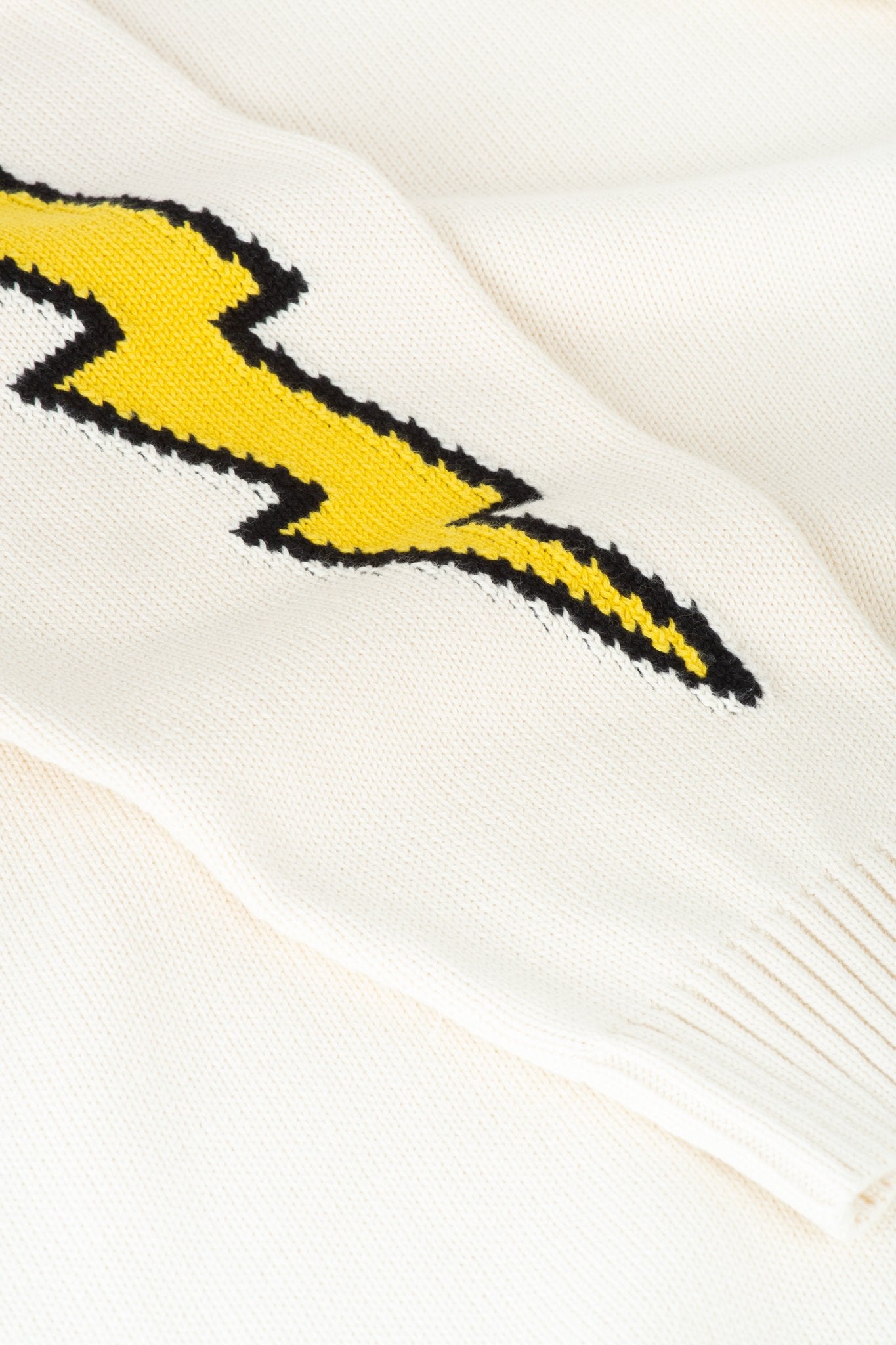 Bolt Arm Cardigan (White)