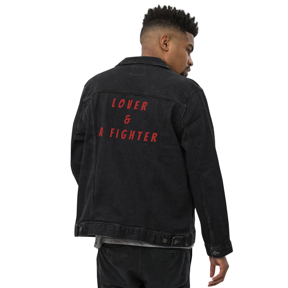 Lover and Figher Denim Jean Jacket