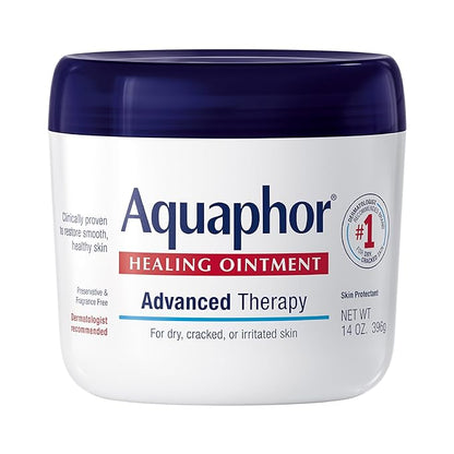 Aquaphor Healing Ointment, Cracked Skin & Minor Cuts & Burns, 14 Oz Jar