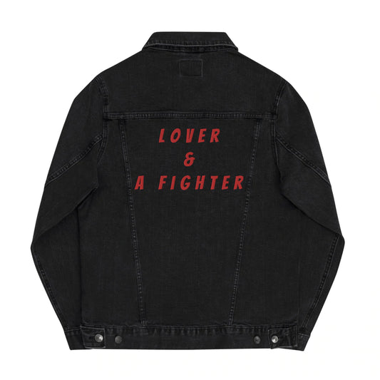 Lover and Figher Denim Jean Jacket